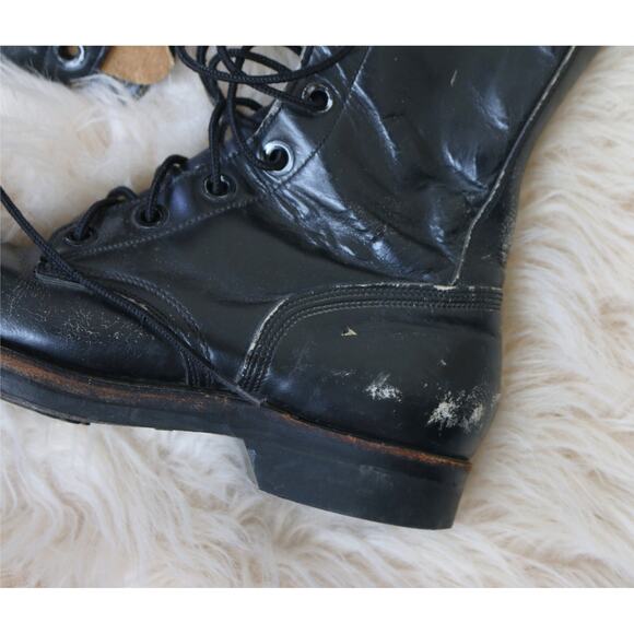 1960's Vintage Military Combat Boots ~ Women's 6 to 6-1/2 (6.5) Narrow ~ Men's 5 - Picture 6 of 10